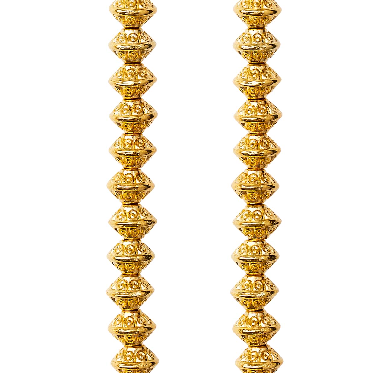 12 Pack: Gold Spot Rondelle Beads, 6mm by Bead Landing™